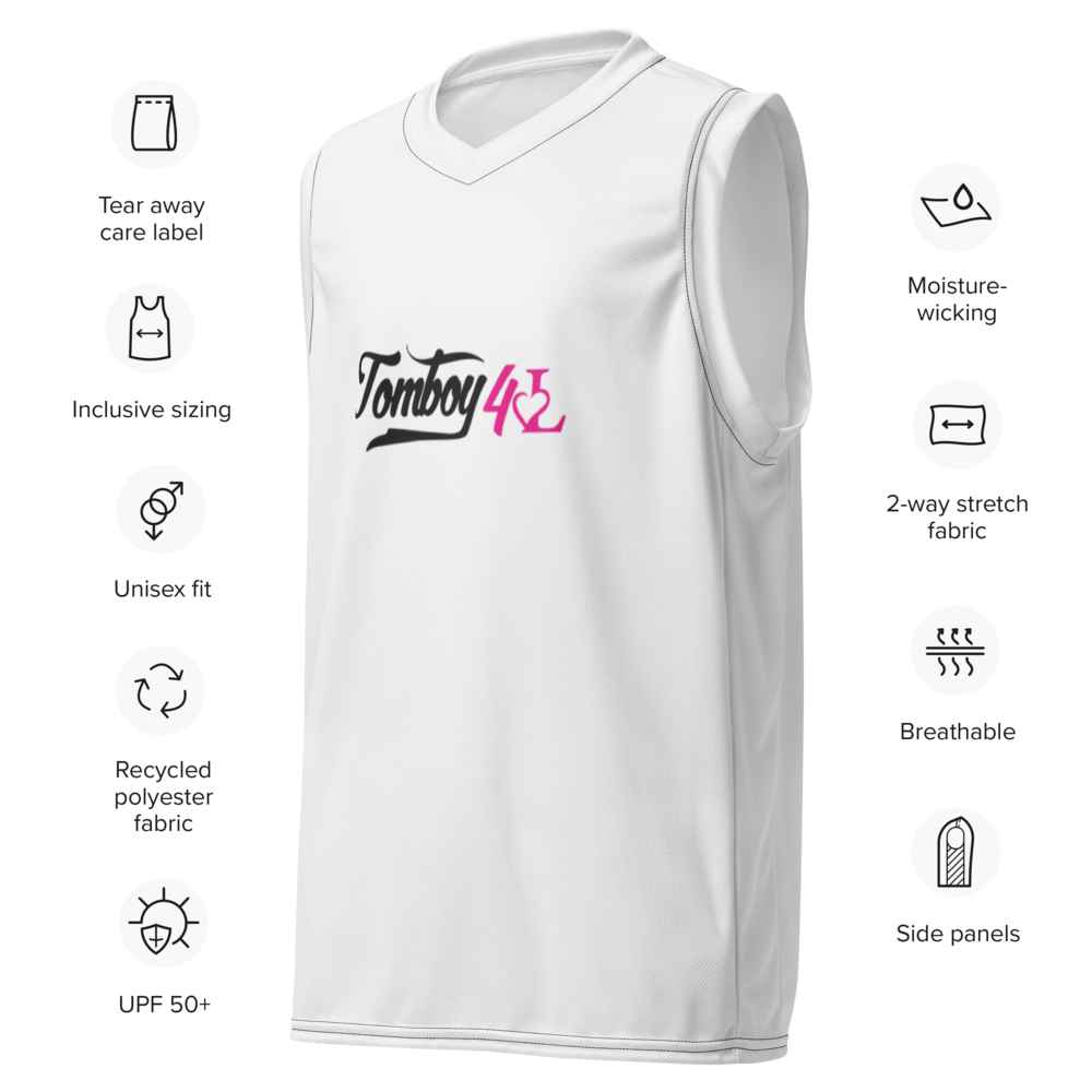 All-Over Print Recycled Unisex Basketball Jersey - Image 4